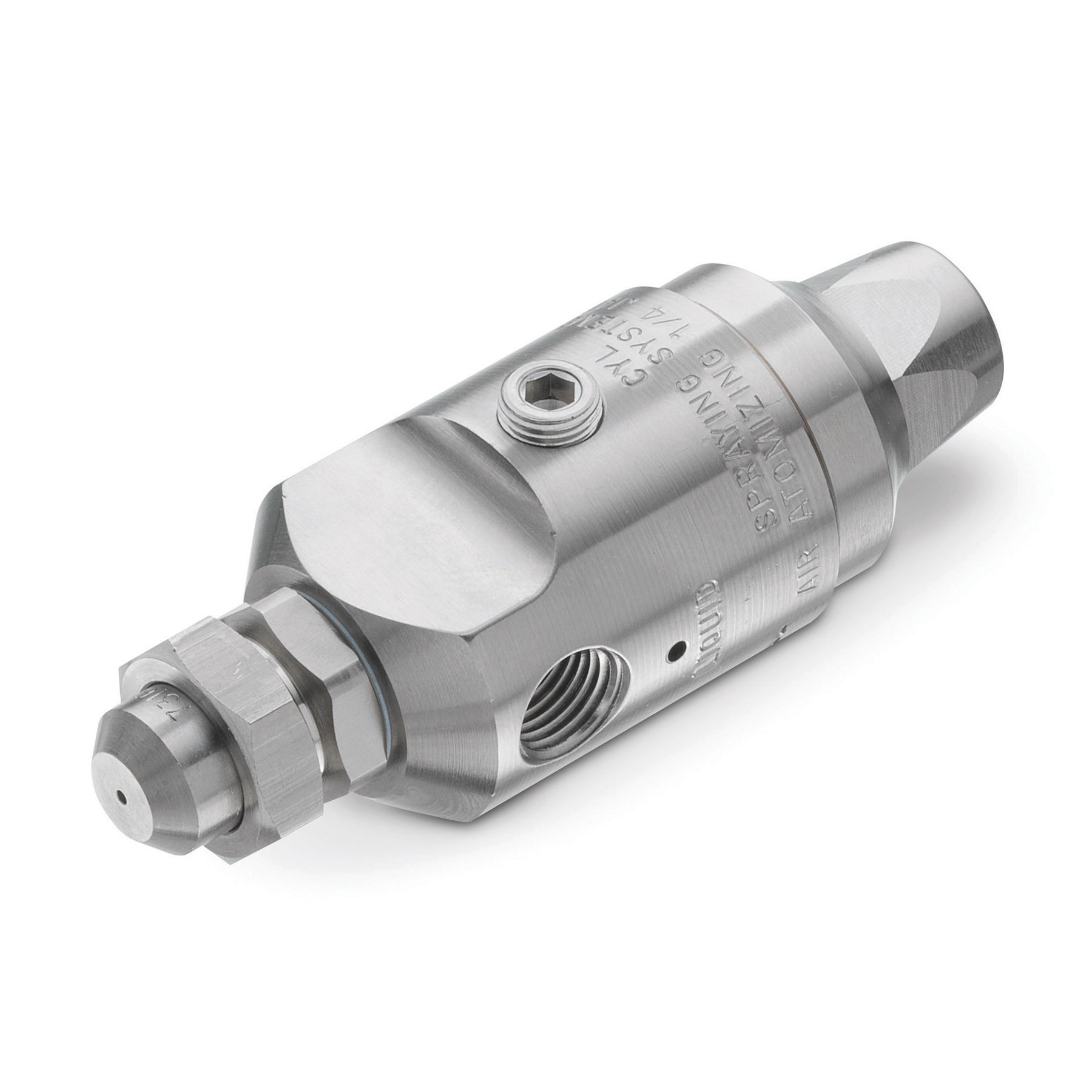 Automatic Air-Actuated Air Atomizing Nozzle, Nickel-Plated Brass,  6218-1/4JAUCO-16 | Spraying Systems Co.